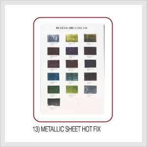 Metallic Sheet Hot Fix (Hs Code : 8308.90.... Made in Korea